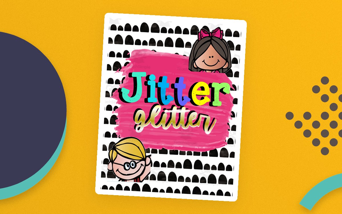 Jitter Glitter preview: jitter glitter poem practice pages