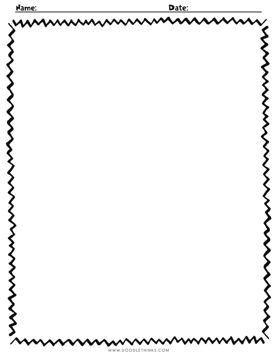 Blank reindeer drawing sheet with Name and Date lines: students draw their rolled reindeer plus a background scene