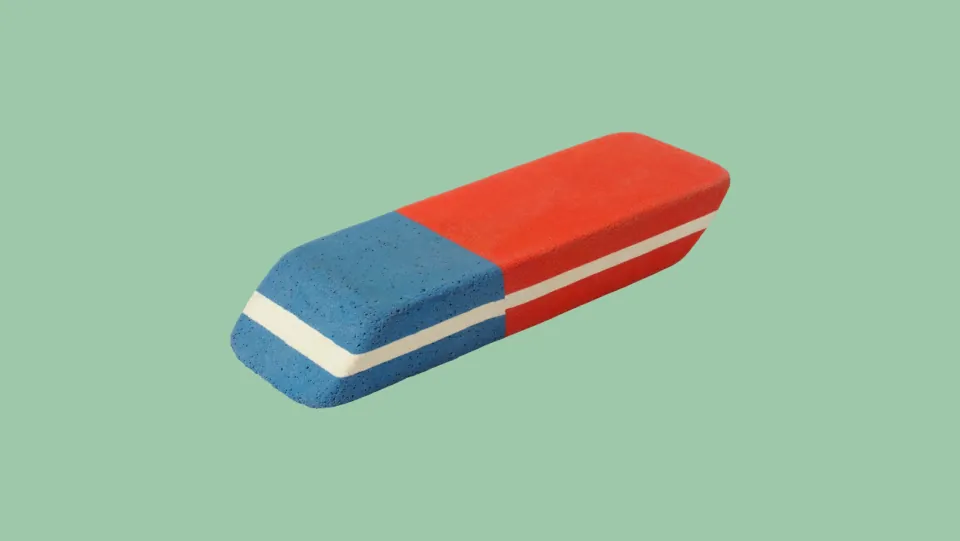 Level 1 eraser photo prompt for students to choose a bigger and better object, then present their choice