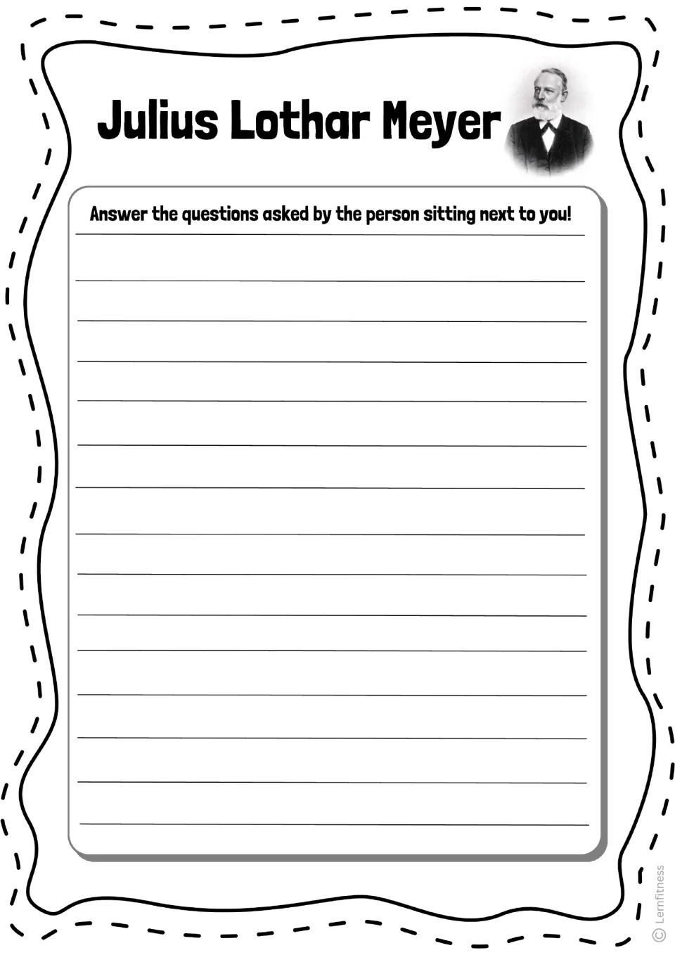 Peer follow-up writing task asks students to answer questions asked by the person sitting next to them