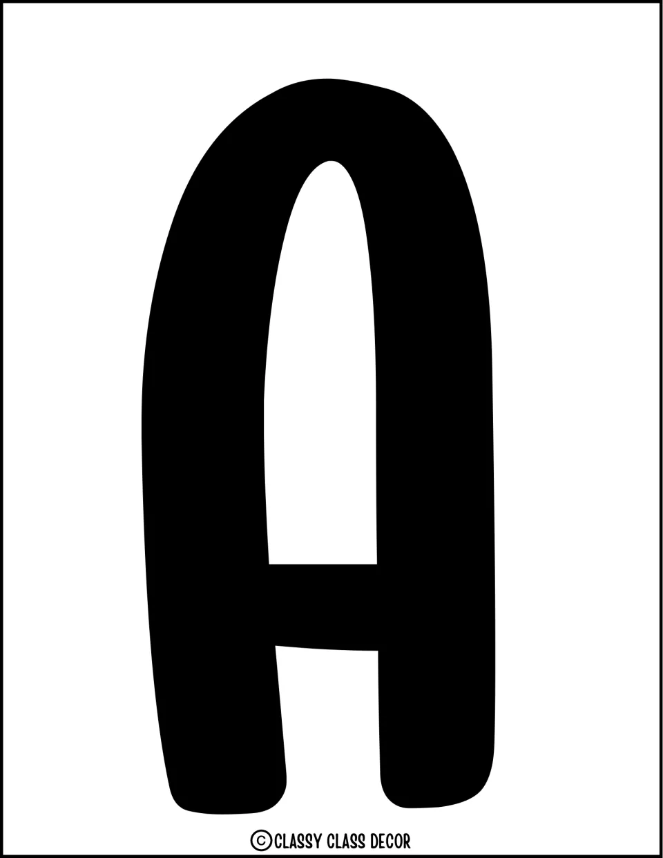 Letter A cutout: a full-page bold black capital A that starts the word ANYTHING in the door headline