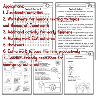 Juneteenth Reading Comprehension Pdf – sample page 3