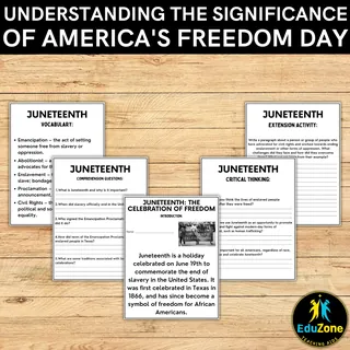Juneteenth Worksheet: Understanding the Significance of Freedom Day! – sample page 2