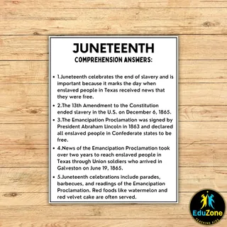 Juneteenth Worksheet: Understanding the Significance of Freedom Day! – sample page 3