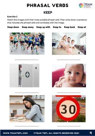 Keep Phrasal Verbs – English Practice Exercises – sample page 4