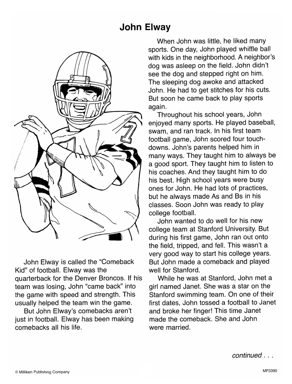 John Elway biography, part 1: childhood sports, encouragement from his parents, and college football at Stanford