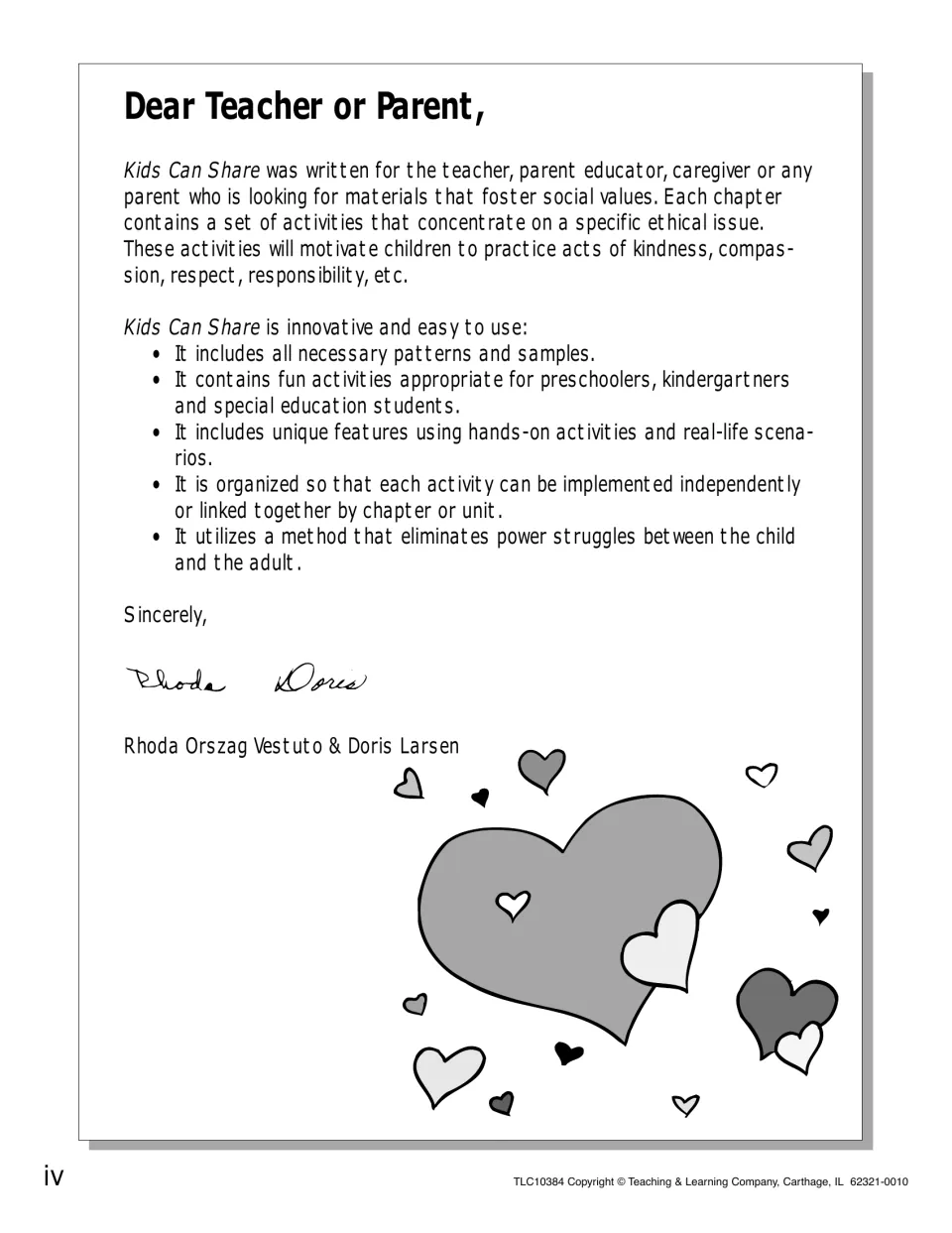 Letter to teachers and parents: each chapter's activities target one ethical issue, and all patterns are included