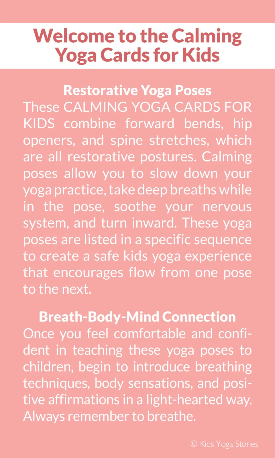 Teacher intro on restorative yoga: forward bends, hip openers and spine stretches, plus the breath-body-mind connection