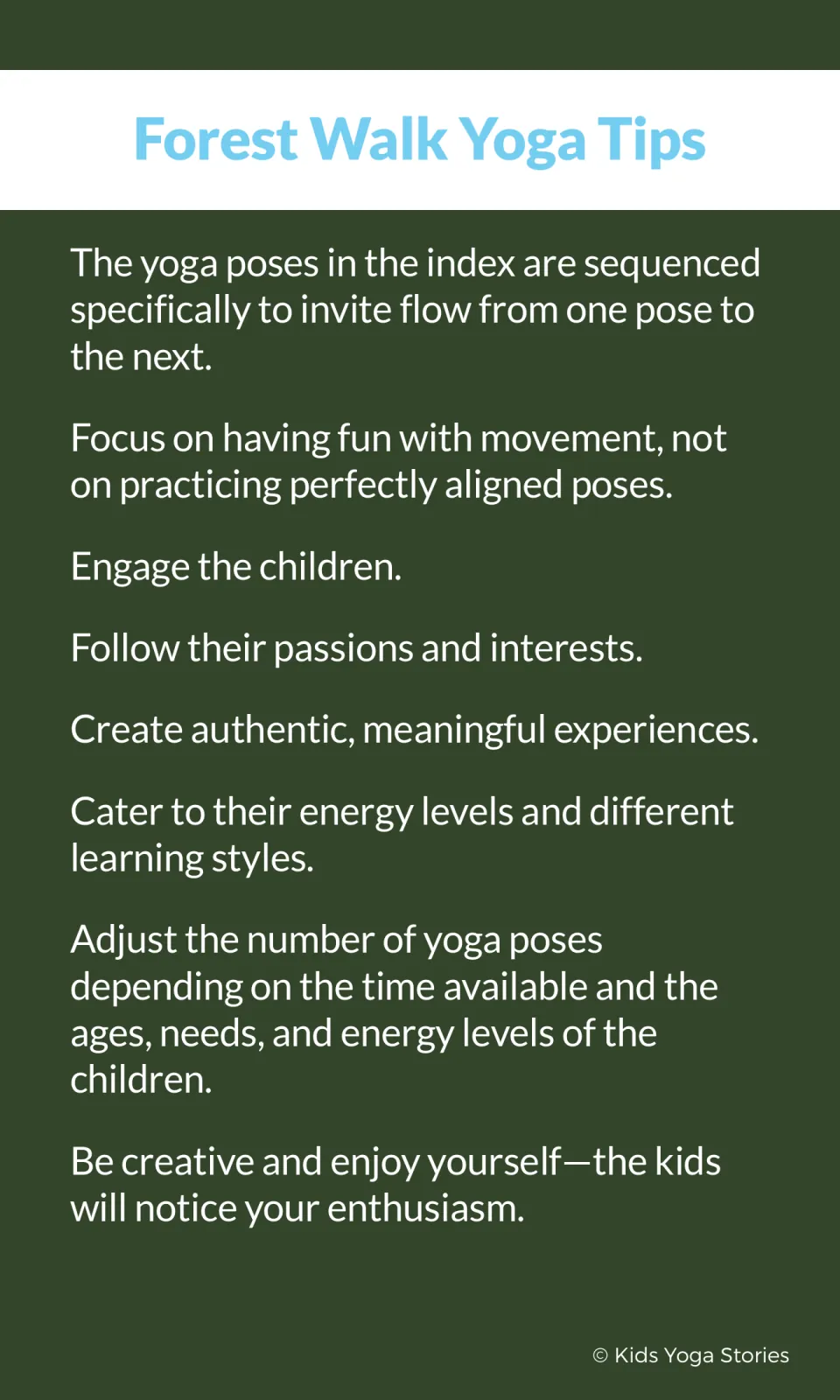 Yoga tips for leaders: follow the index sequence, focus on fun over alignment and adjust pose count to energy levels
