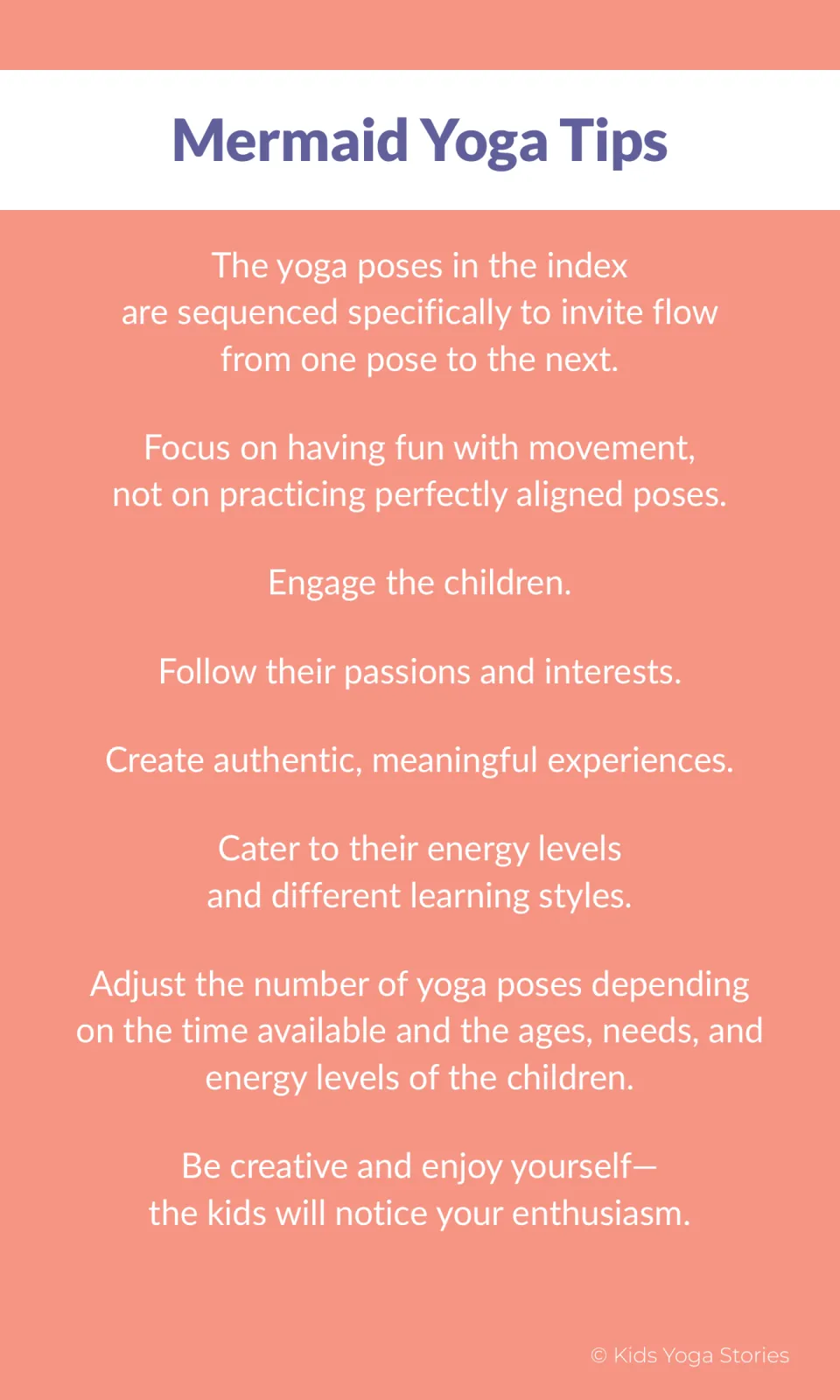 Mermaid yoga teaching tips explain pose flow, playful movement, and adapting sessions to children's needs