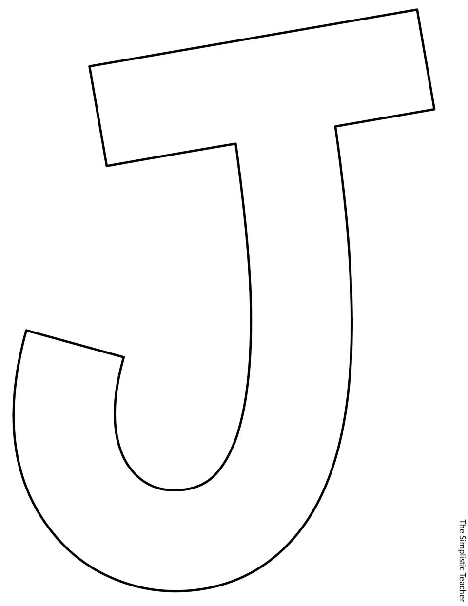 Large outline cutout letter J begins “Jam,” the final word in the kindness bulletin board or door display