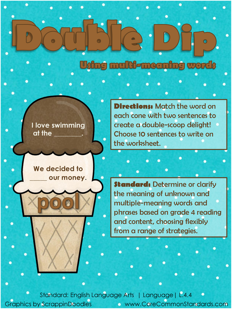 L.4.4 Common Core Activity by Teach Simple