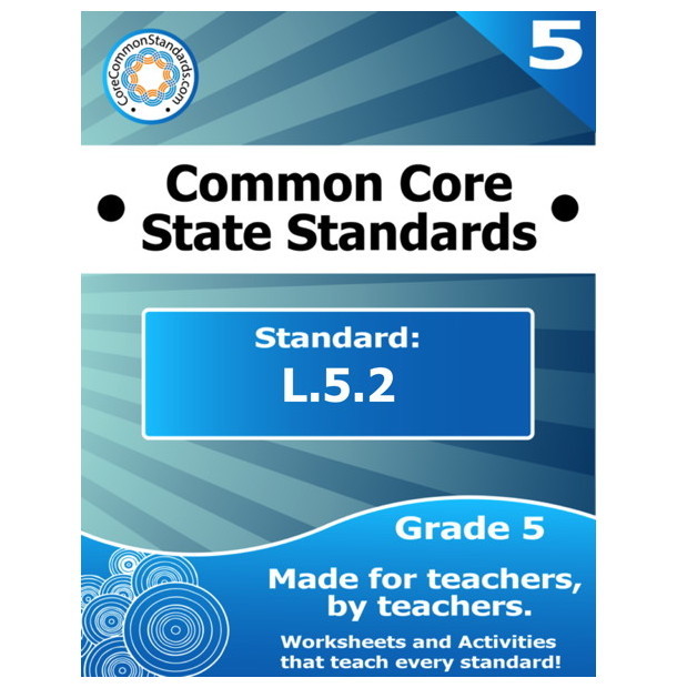 L.5.2 Fifth Grade Common Core Lesson teaching resource preview