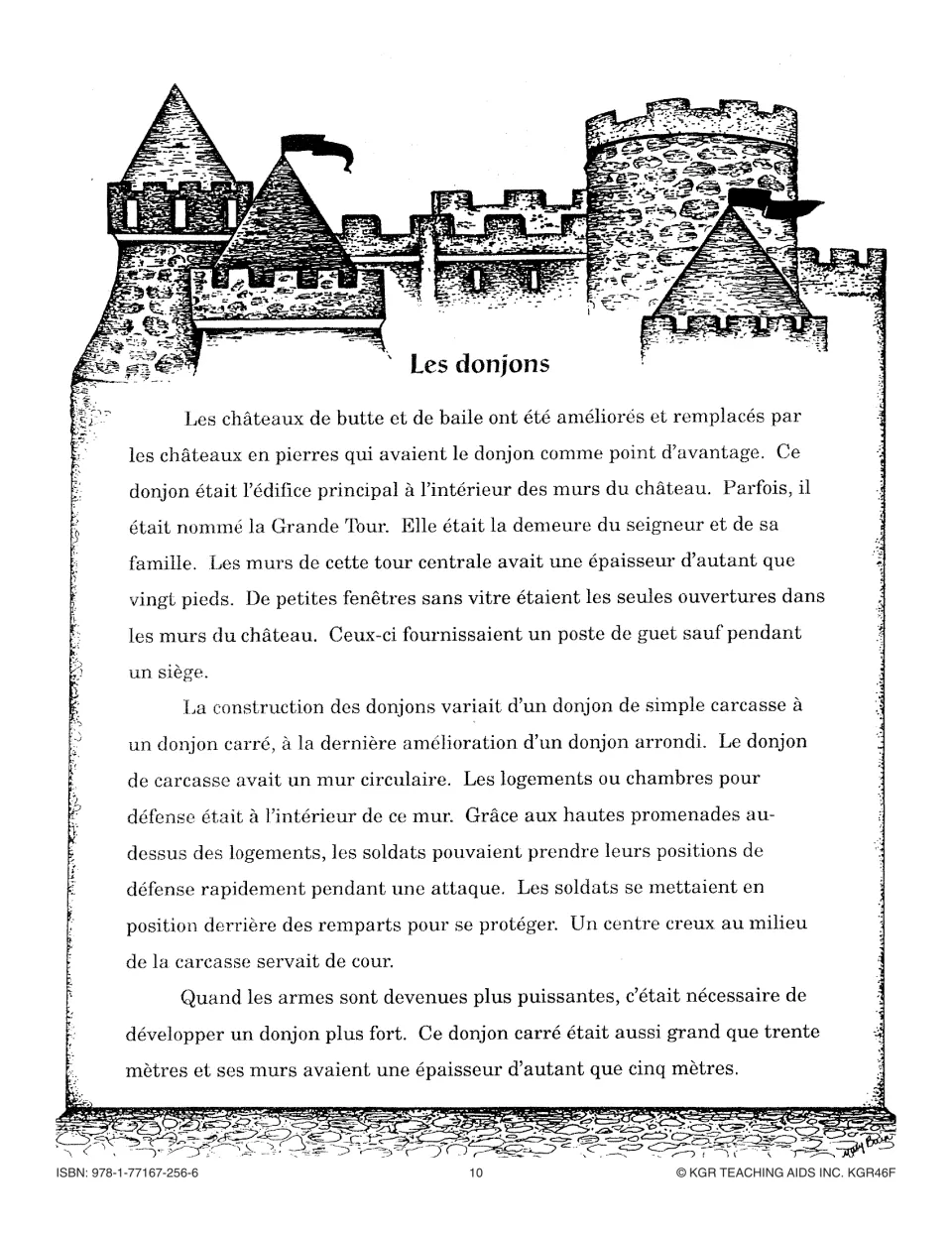 Les donjons, part 1: the keep or Grande Tour, with shell keeps and square keeps up to 30 meters tall