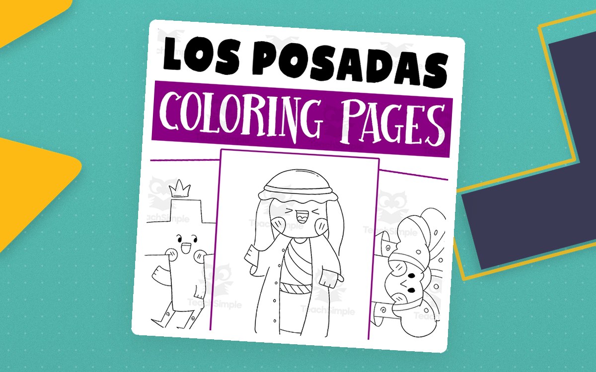 Las Posadas Coloring Page, Christmas in Mexico Coloring Pages Activity preview