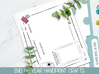 Last Day of School Handprint Craft – Owl Keepsake – preview 3