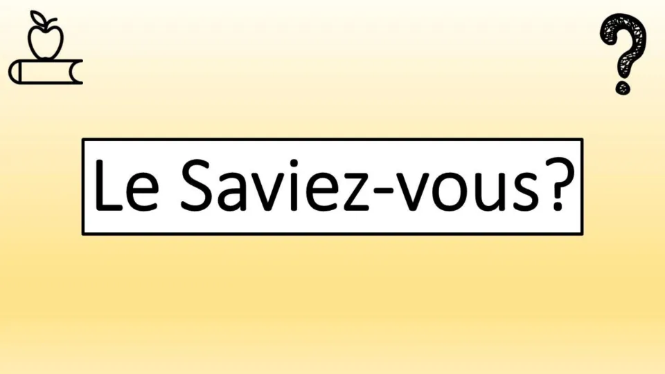 Cover of a French-language fact resource headed “Le Saviez-vous?” (Did you know?), introducing the set