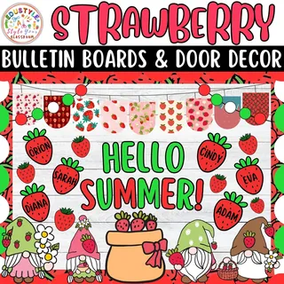 Learning Is Berry Sweet!: Summer Bulletin boards And door Decor kit – sample page 3