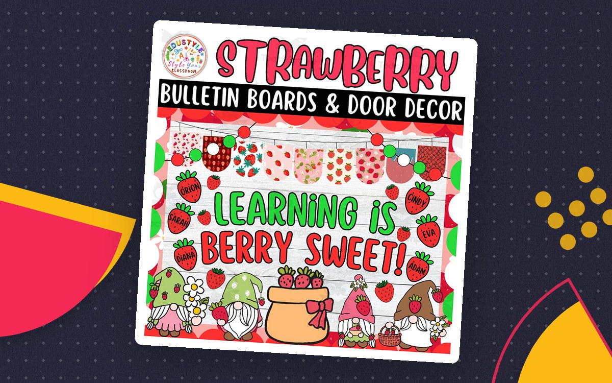 Learning Is Berry Sweet!: Summer Bulletin boards And door Decor kit preview