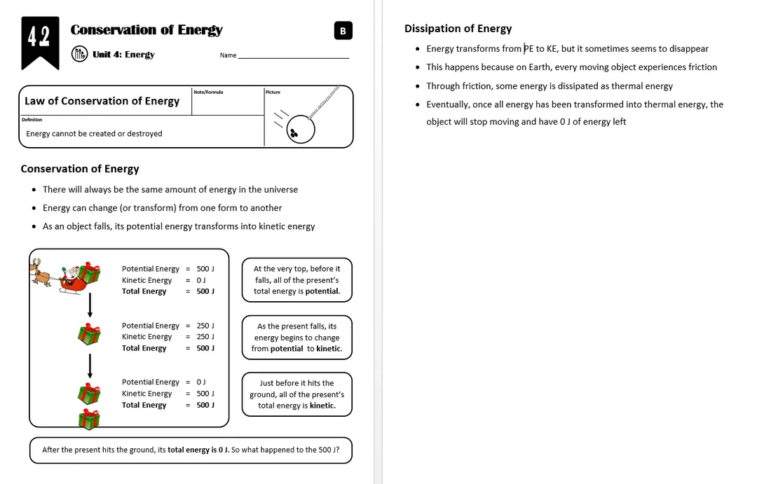 Lesson 4.2 - Conservation of Energy – cover