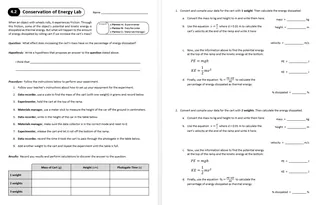 Lesson 4.2 - Conservation of Energy – preview 2