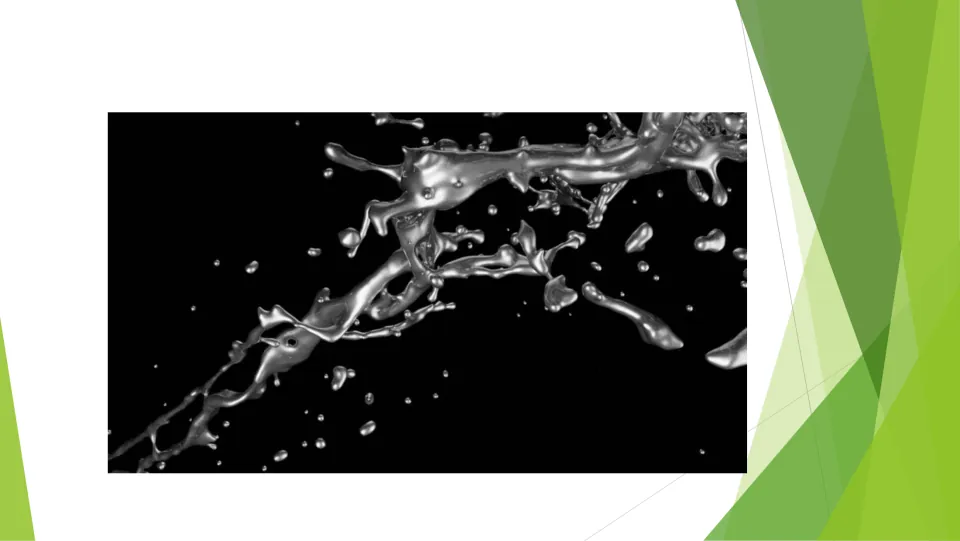 Liquid metal photo: splashing silver liquid flying apart into streams and droplets against a black background