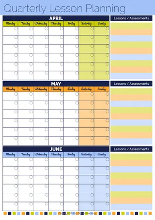 Lesson Planning Templates – sample page 3