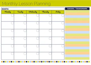 Lesson Planning Templates – sample page 4