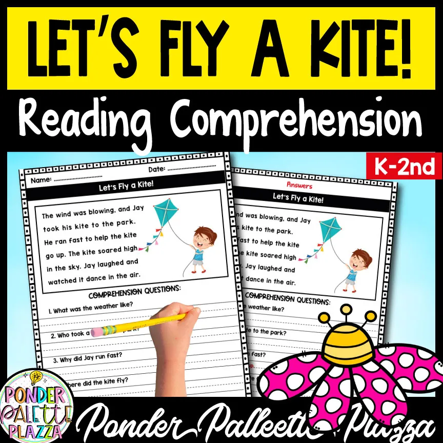 Let’s Fly a Kite - Reading Comprehension + Answers – cover