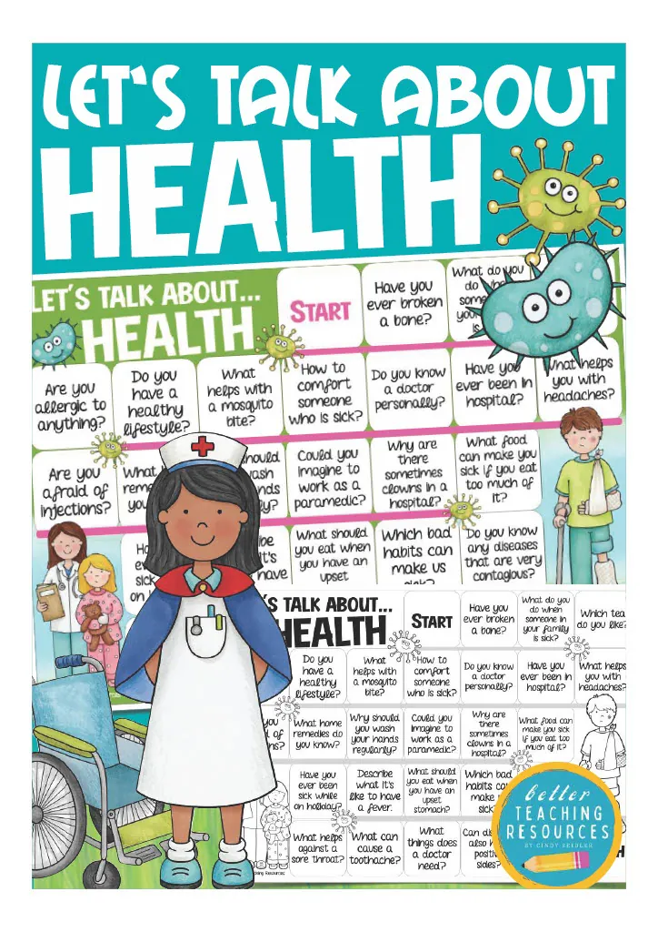 Let's Talk About Health – Class Board Game – cover