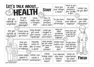 Let's Talk About Health – Class Board Game – sample page 2