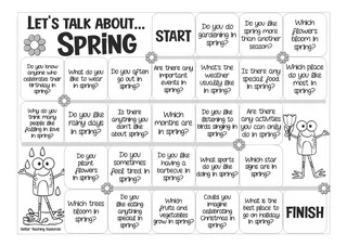 Let's Talk About Spring Board Game – preview 1