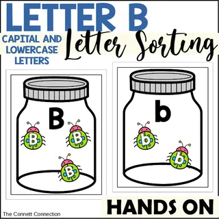 Letter B Capital and Lowercase Letter Sorting – cover