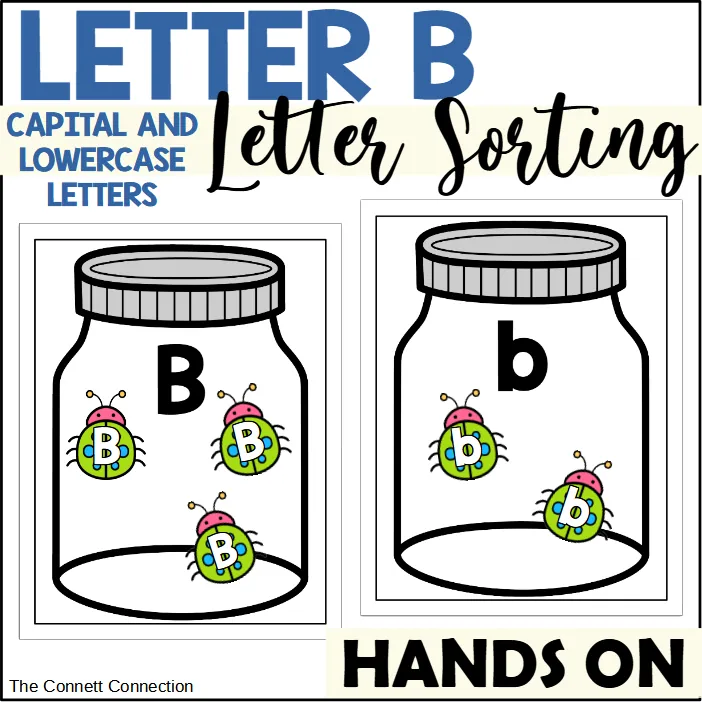 Letter B Capital and Lowercase Letter Sorting – cover