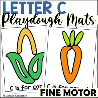 Letter C Playdough Mats – cover