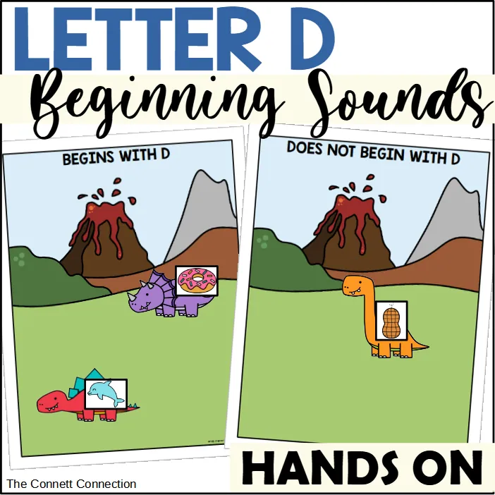 Letter D Beginning Sound Sort – cover