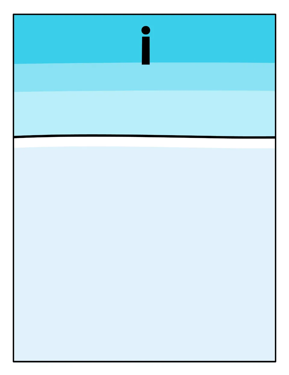 Lowercase i sorting mat: ice rink scene topped by an i where students place each skater card showing the lowercase letter