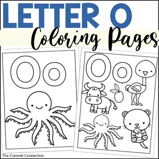 Letter O Coloring Pages – Alphabet Practice – cover