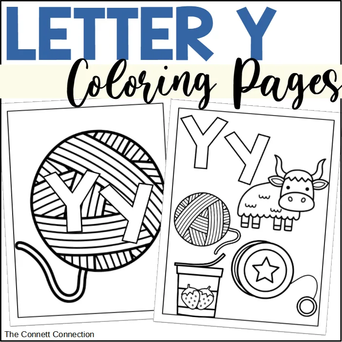 Letter Y Coloring Pages – cover