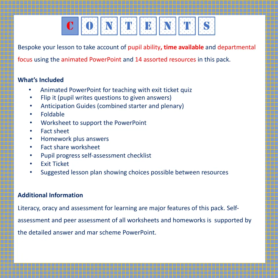 Contents list for the shadows and eclipses pack: PowerPoint, flip it, foldable, fact sheet, homework and exit ticket