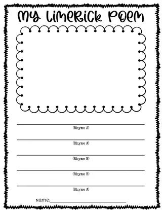 Limerick Poetry – Posters & Graphic Organizers – preview 3