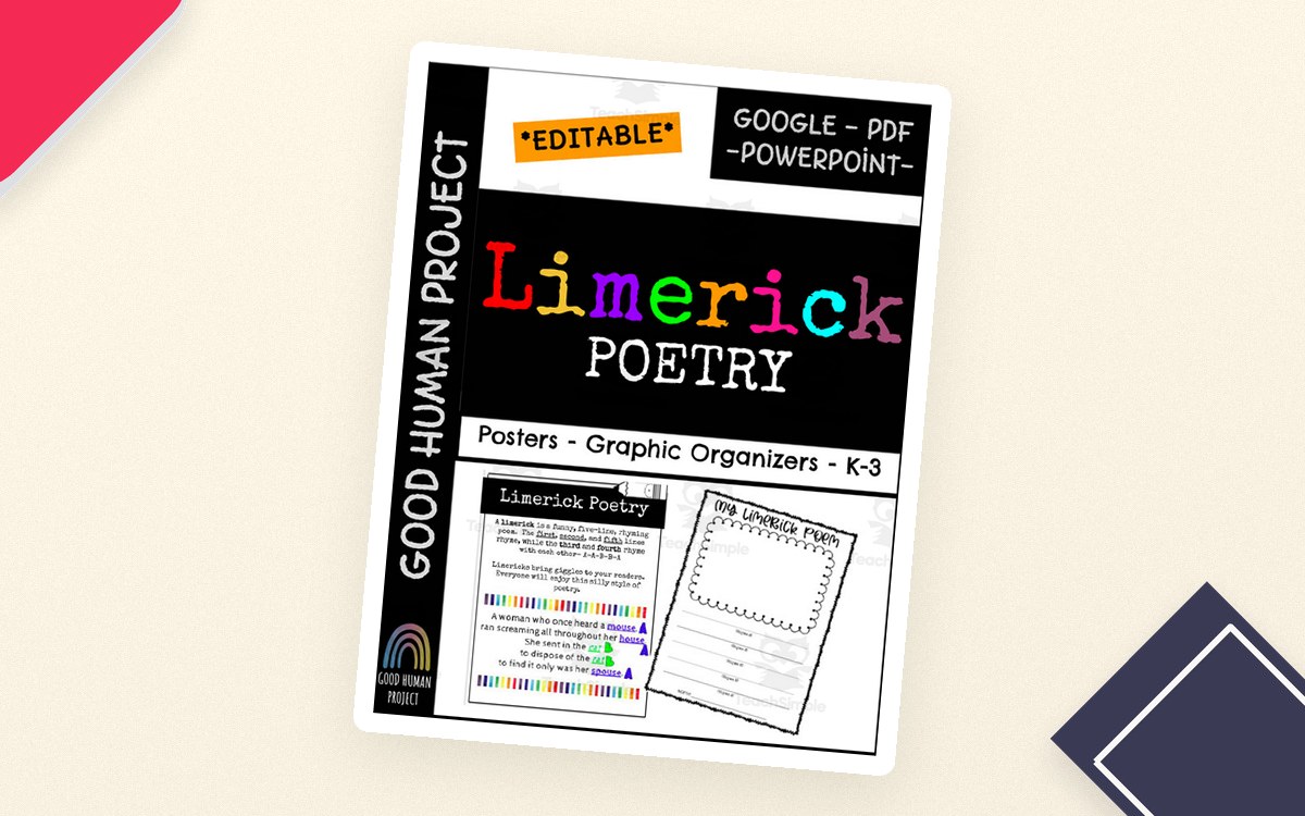 Limerick Poetry – Posters & Graphic Organizers preview
