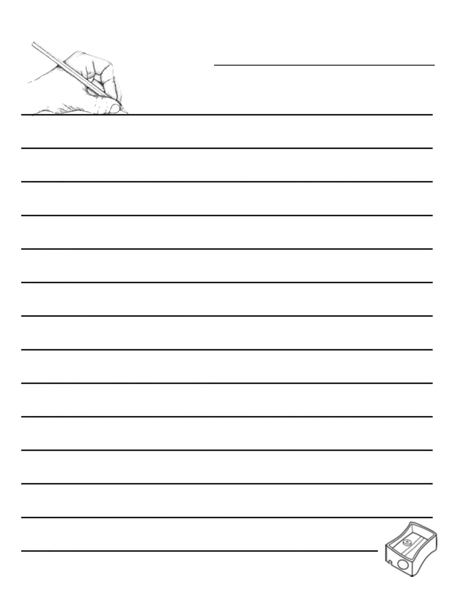 Writing paper sheet 6 of 20, offering the second of two writing formats for design 3 for any occasion