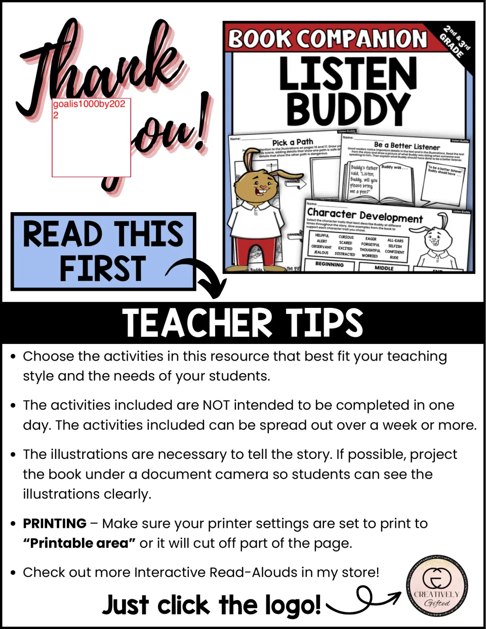 Teacher tips: spread the activities over a week, project the book's illustrations and print to the printable area