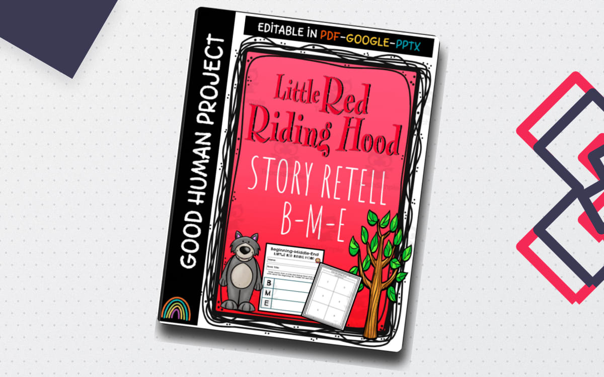 Little Red Riding Hood | Story Retelling | Graphic Organizers cover with the resource title.