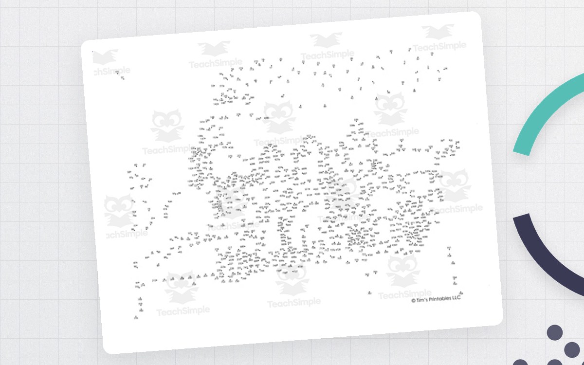 Locomotive Extreme Difficulty Dot-to-Dot / Connect the Dots PDF teaching resource preview