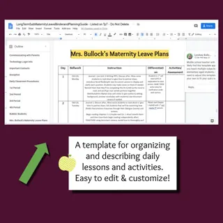 Maternity Leave Transition Plan Template – preview 1