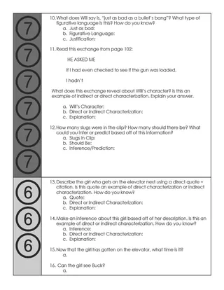 Long Way Down by Jason Reynolds | Guided Reading Packet – sample page 3