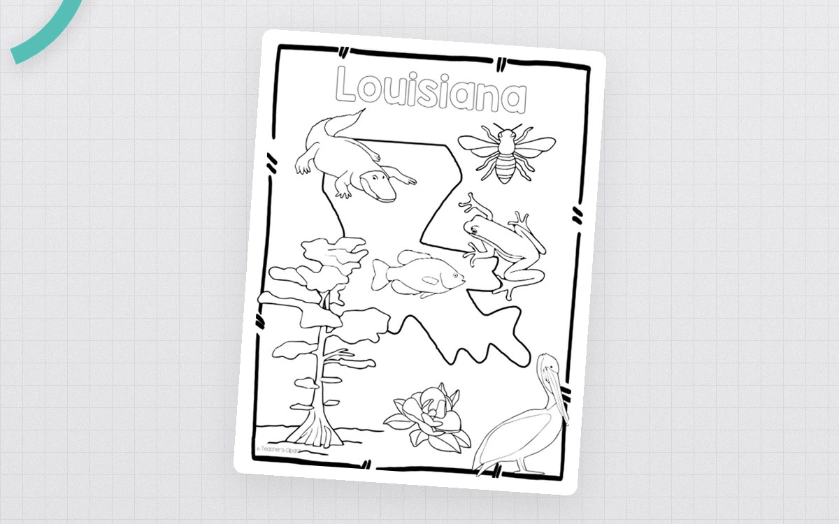 Louisiana State Symbols Clip Art preview