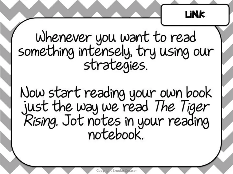 Session 1 link directs students to apply reading strategies to their own books and jot notes in reading notebooks